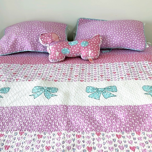 Maggie Miller 4 Pc. Cotton Double/Queen Quilt Comforter Set w/Pillowcases - Picture 3 of 17